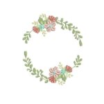 Matriz Da Bordado - Moldura Flores
