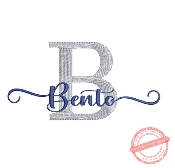 matriz-da-bordado-nome-bento-design Matriz de Bordado - Nome Bento - Imagem 1