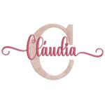 Matriz de Bordado - Nome Claudia - Fazemos com Qualquer Nome