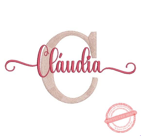 matriz-da-bordado-nome-claudia-fazemos-com-qualquer-nome-costura Matriz de Bordado - Nome Claudia - Fazemos com Qualquer Nome - Imagem 1