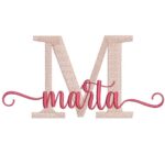 Matriz de Bordado - Nome Marta