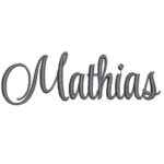 Matriz da Bordado - Nome Mathias