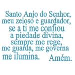 Matriz de Bordado - Oração Santo Anjo