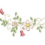 Matriz de Bordado - Raminhos Flores