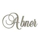 Matriz de Bordado - Abner (fazemos Qualquer Nome)