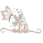 Matriz de Bordado - Adele (fazemos Qualquer Nome)