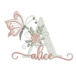 Matriz de Bordado - Alice(fazemos Qualquer Nome)