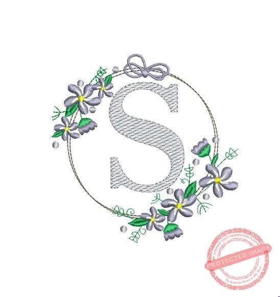 matriz-de-bordado-agata-fazemos-qualquer-nome-singer Matriz de Bordado - Moldura Flores Letra S - Imagem 1