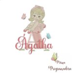 Matriz de Bordado - Agatha (fazemos Qualquer Nome)