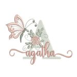 Matriz de Bordado - Agatha(fazemos Qualquer Nome)