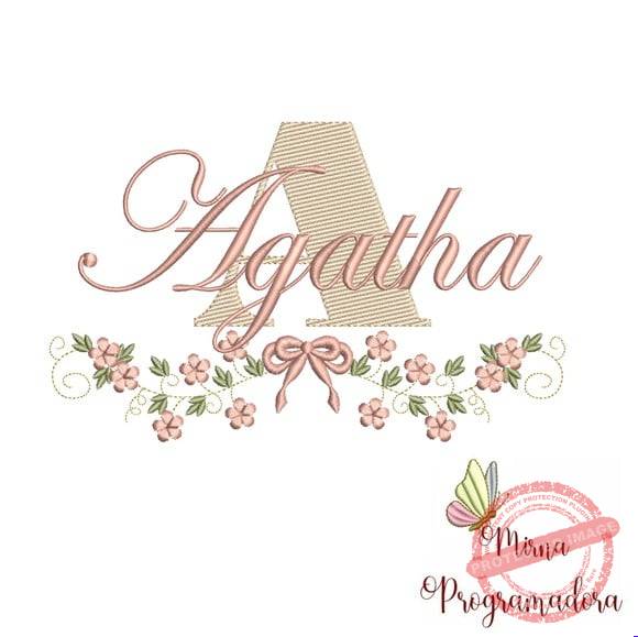 matriz-de-bordado-agatha-fazemos-qualquer-nome-janome Matriz de Bordado - Agatha (fazemos Qualquer Nome) - Imagem 1