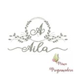 Matriz de Bordado Aila (fazemos Qualquer Nome)