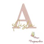 Matriz de Bordado - Aisla (fazemos Qualquer Nome)