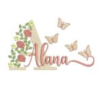 Matriz De Bordado Flores Borboletas Alana