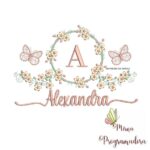 Matriz de Bordado - Alexandra (fazemos Qualquer Nome)