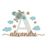 Matriz de Bordado - Alexandre (fazemos Qualquer Nome)