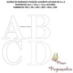 Matriz de Bordado - Alfabeto Aplique