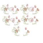 Matriz de Bordado - Alfabeto Arabesco Flores
