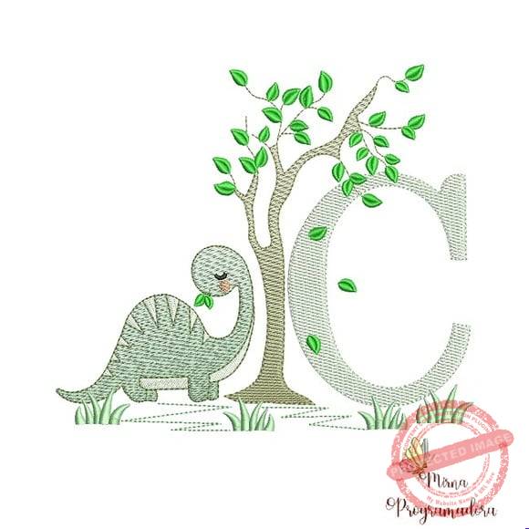 matriz-de-bordado-alfabeto-dinossauro-letra-c-matrizes-de-bordados-desenhos Matriz de Bordado - Alfabeto Dinossauro Letra c - Imagem 1