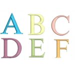 Matriz de Bordado - Alfabeto Letra de Forma