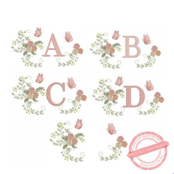 matriz-de-bordado-alfabeto-raminho-flores-borboletas-matriz-de-bordado-alfabeto-raminho-flores-borbo Matriz de Bordado - Alfabeto Raminho Flores Borboletas - Imagem 1