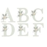 Matriz de Bordado - Alfabeto Flores