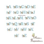 Matriz de Bordado Alfabeto Ursinho Balloom