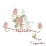 matriz de bordado alice
