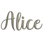 Matriz de Bordado - Alice (fazemos Qualquer Nome)