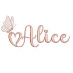 Matriz de Bordado - Alice (fazemos Qualquer Nome)