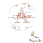Matriz de Bordado - Alice (fazemos Qualquer Nome)