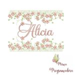 Matriz de Bordado Alícia