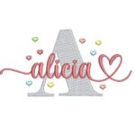 Matriz de Bordado - Alicia