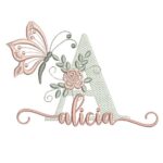 Matriz de Bordado - Alicia(fazemos Qualquer Nome)