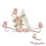 matriz de bordado aline