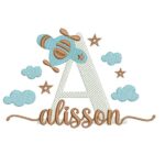 Matriz de Bordado - Alisson (fazemos Qualquer Nome)
