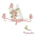 matriz de bordado alyssa
