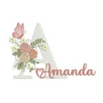 Matriz de Bordado - Amanda (fazemos Qualquer Nome)