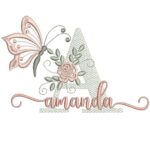 Matriz de Bordado - Amanda(fazemos Qualquer Nome)