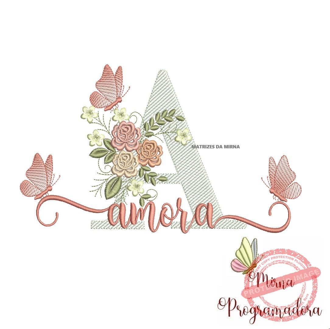 matriz de bordado amora22 matriz de bordado amora - Imagem 1