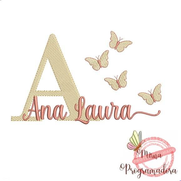 matriz-de-bordado-ana-laura-fazemos-qualquer-nome-bordadeira Matriz de Bordado - Ana Laura (fazemos Qualquer Nome) - Imagem 1