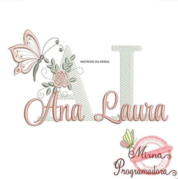 matriz-de-bordado-ana-laura-fazemos-qualquer-nome-singer Matriz de Bordado - Ana Laura (fazemos Qualquer Nome) - Imagem 1