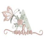 Matriz de Bordado - Andréa (fazemos Qualquer Nome)