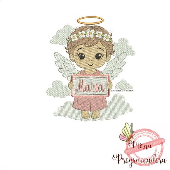 matriz-de-bordado-anjinha-maria-matriz-de-bordado-maria Matriz de Bordado Anjinha Maria - Imagem 1