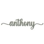 Matriz de Bordado - Anthony (fazemos Qualquer Nome)