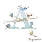 Matriz de Bordado - Anthony (fazemos Qualquer Nome)