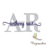 Matriz de Bordado - Anthony Ravi (fazemos Qualquer Nome)