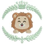 Matriz de Bordado Arabesco Leãozinho