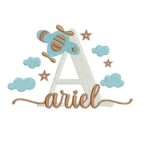 Matriz de Bordado - Ariel (fazemos Qualquer Nome)