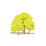 Matriz de bordado - Arvoré Ipê AMARELO